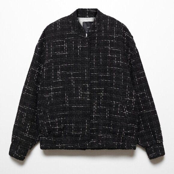 Tweed bomber jacket Mango Brand - Picture 1 of 14